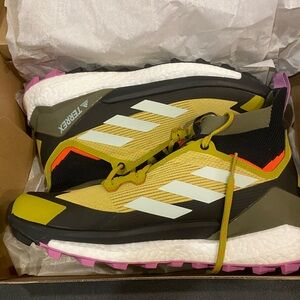 adidas TERREX Trail Running Shoes in Olive Green, Black, White & Pink